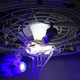 Flying at night might not be the safest idea, but it’s the best way to see the USS Enterprise all lit up.